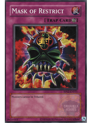 Mask of Restrict - RP02-EN031 - Common (Reprint) 