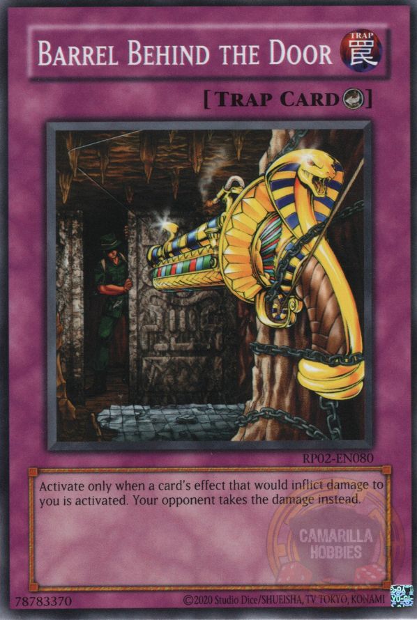 Barrel Behind the Door - RP02-EN080 - Common (Reprint)  1