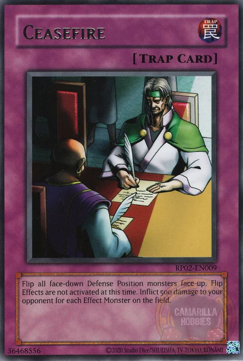 Ceasefire - RP02-EN009 - Rare (Reprint) 