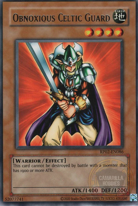 Obnoxious Celtic Guard - RP02-EN086 - Rare (Reprint) 