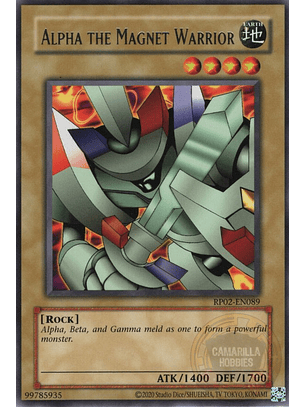 Alpha The Magnet Warrior - RP02-EN089 - Rare (Reprint) 