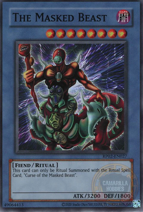 The Masked Beast - RP02-EN027 - Super Rare (Reprint) 