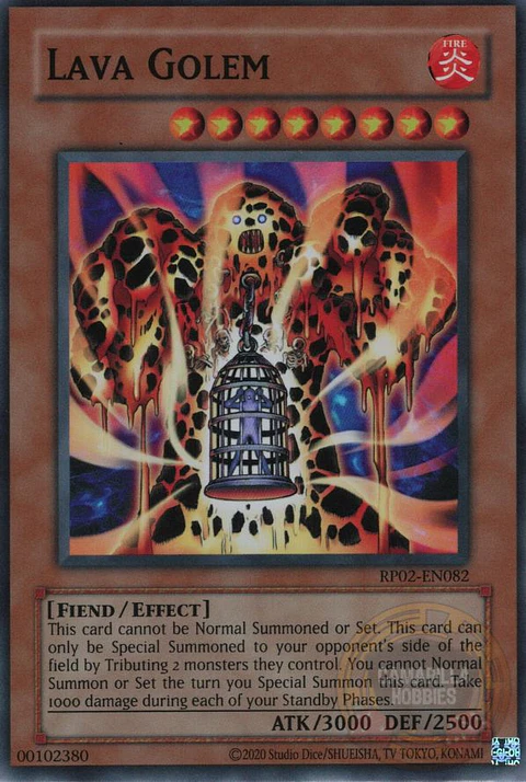 Lava Golem - RP02-EN082 - Super Rare (Reprint) 