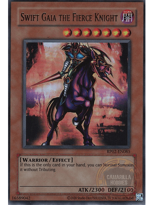 Swift Gaia the Fierce Knight - RP02-EN085 - Ultra Rare (Reprint) (dañado)