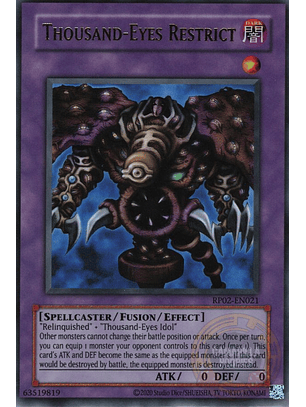 Thousand-Eyes Restrict - RP02-EN021 - Ultra Rare (Reprint) 