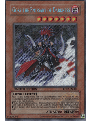 Gorz the Emissary of Darkness - RP02-EN000 - Secret Rare (Reprint) 