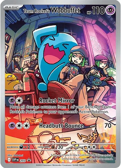 Team Rocket's Wobbuffet - 203 - SVP