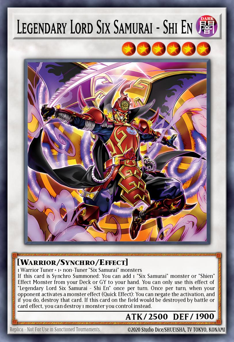 Legendary Lord Six Samurai - Shi En - MP25-EN107 - Prismatic Secret Rare 1