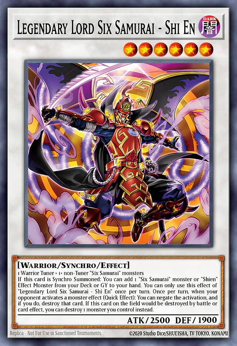 Legendary Lord Six Samurai - Shi En - MP25-EN107 - Prismatic Secret Rare