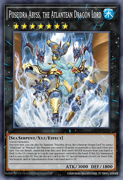 Poseidra Abyss, the Atlantean Dragon Lord - MP25-EN108 - Prismatic Secret Rare