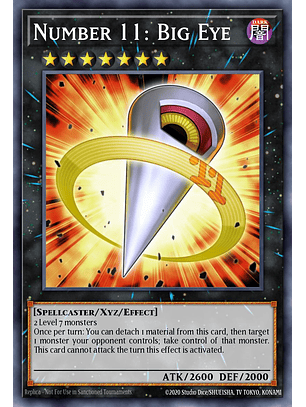 Number 11: Big Eye - MP25-EN133 - Prismatic Secret Rare 