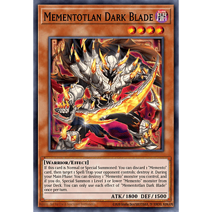 Mementotlan Dark Blade - MP25-EN145 - Prismatic Secret Rare 
