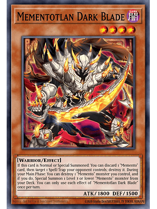 Mementotlan Dark Blade - MP25-EN145 - Prismatic Secret Rare 