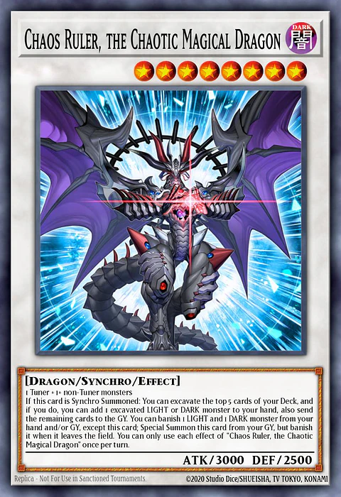 Chaos Ruler, the Chaotic Magical Dragon - MP25-EN150 - Prismatic Secret Rare 