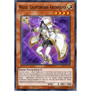 Weiss, Lightsworn Archfiend - MP25-EN186 - Ultra Rare 