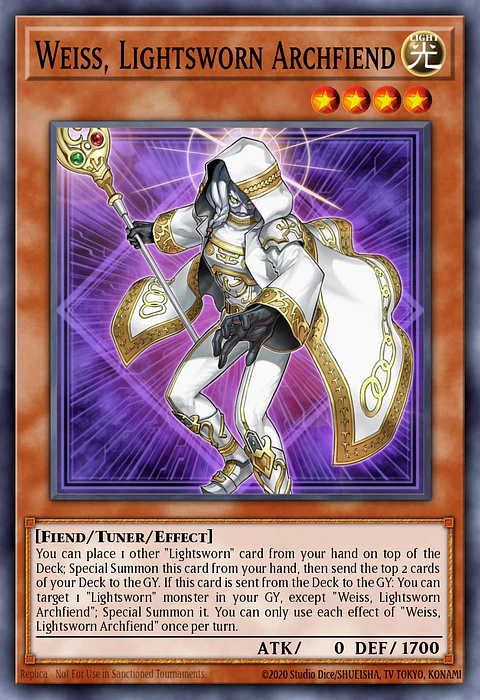 Weiss, Lightsworn Archfiend - MP25-EN186 - Ultra Rare 