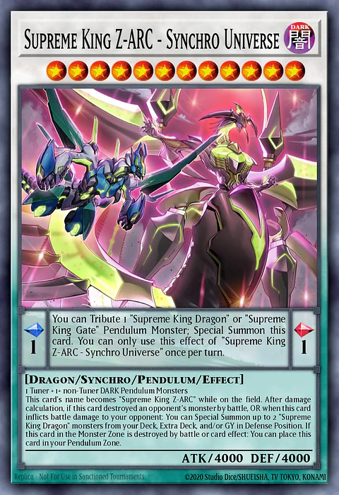 Supreme King Z-ARC - Synchro Universe - MP25-EN207 - Ultra Rare