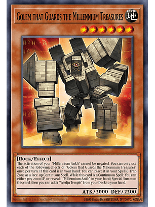 Golem that Guards the Millennium Treasures - MP25-EN208 - Ultra Rare