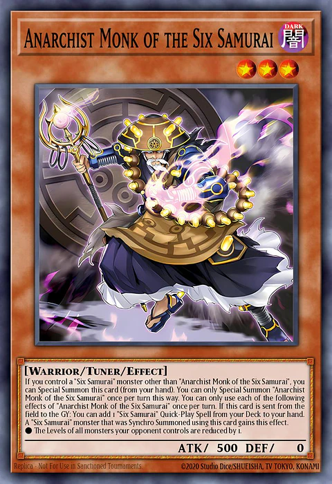 Anarchist Monk of the Six Samurai - MP25-EN245 - Ultra Rare 