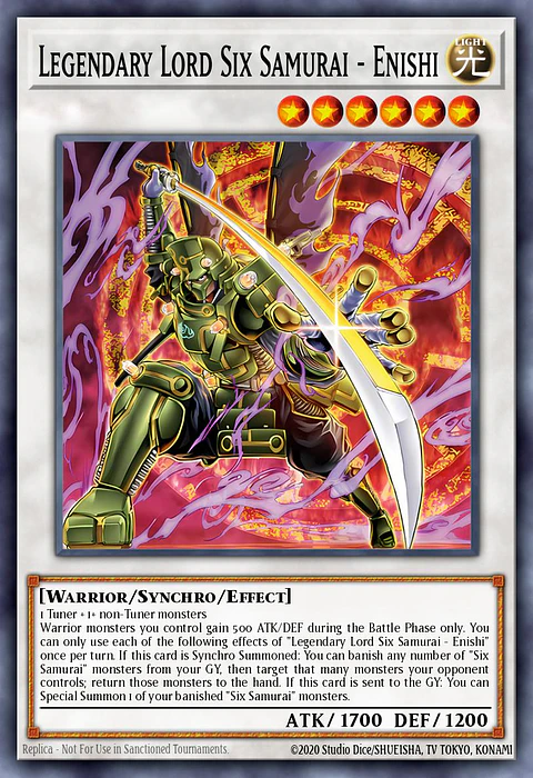 Legendary Lord Six Samurai - Enishi - MP25-EN247 - Ultra Rare 