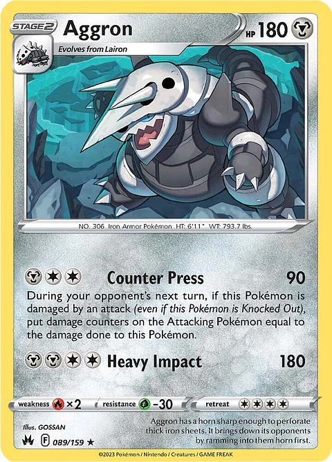 Aggron - 089/159 - Common - CRZ