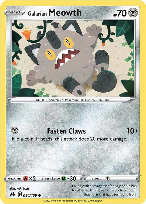 Galarian Meowth - 084/159 - Common - CRZ