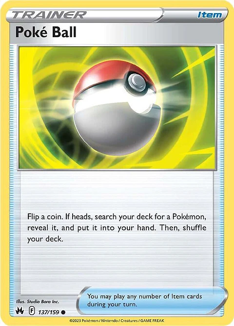 Poke Ball - 137/159 - Common - CRZ