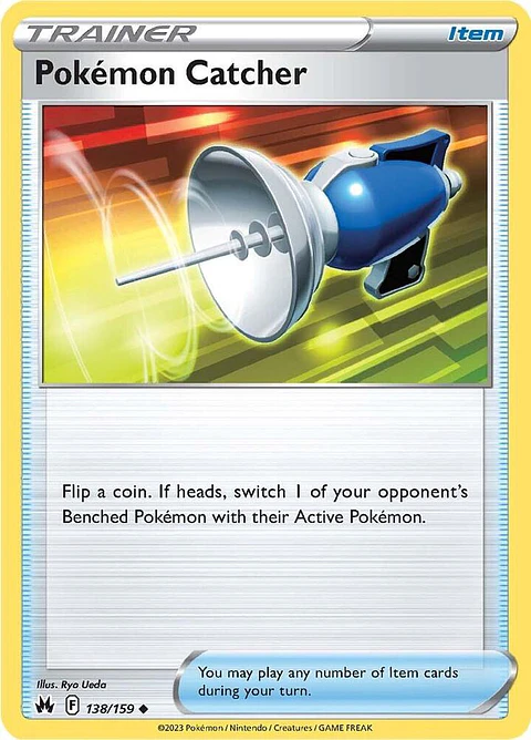 Pokémon Catcher - 138/159 - Uncommon - CRZ