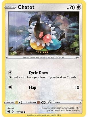 Chatot - 112/159 - Common - CRZ