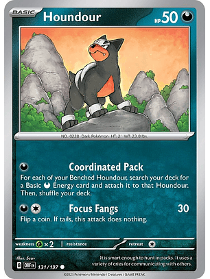 Houndour - 131/197 - OBF - Common 