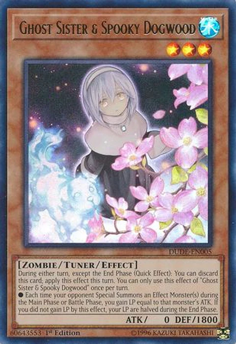 Ghost Sister & Spooky Dogwood - DUDE-EN005 - Ultra Rare  