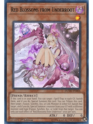 Red Blossoms from Underroot - DUDE-EN006 - Ultra Rare  