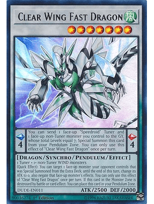 Clear Wing Fast Dragon - DUDE-EN011 - Ultra Rare 