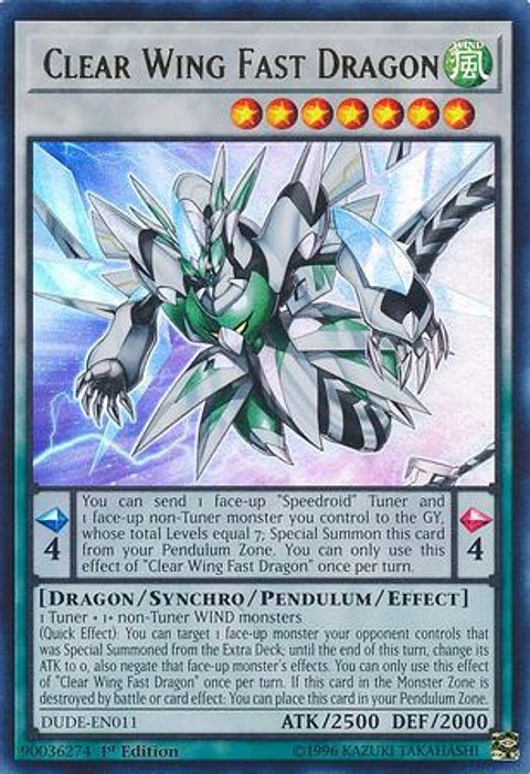Clear Wing Fast Dragon - DUDE-EN011 - Ultra Rare 