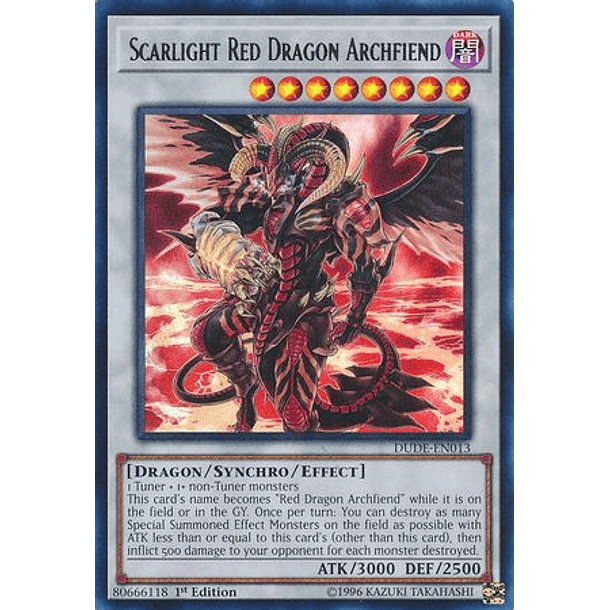 Scarlight Red Dragon Archfiend - DUDE-EN013 - Ultra Rare  