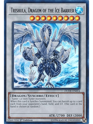 Trishula, Dragon of the Ice Barrier - DUDE-EN014 - Ultra Rare