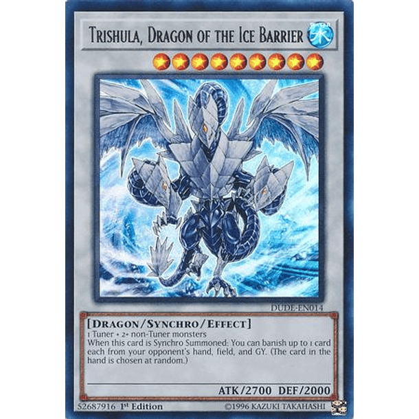 Trishula, Dragon of the Ice Barrier - DUDE-EN014 - Ultra Rare