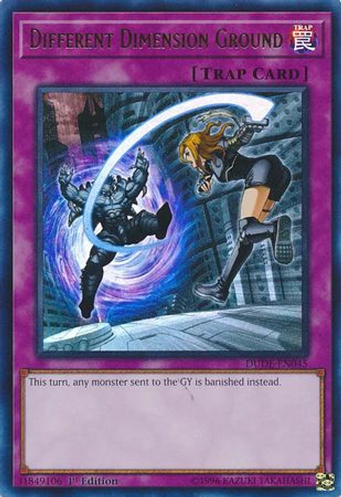 Different Dimension Ground - DUDE-EN045 - Ultra Rare 
