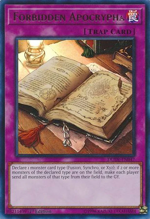Forbidden Apocrypha - DUDE-EN047 - Ultra Rare