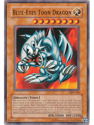 Blue-Eyes Toon Dragon - SDP-020 - Common