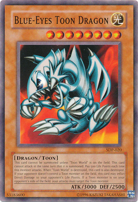 Blue-Eyes Toon Dragon - SDP-020 - Common