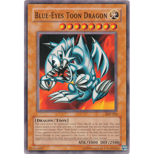 Blue-Eyes Toon Dragon - SDP-020 - Common