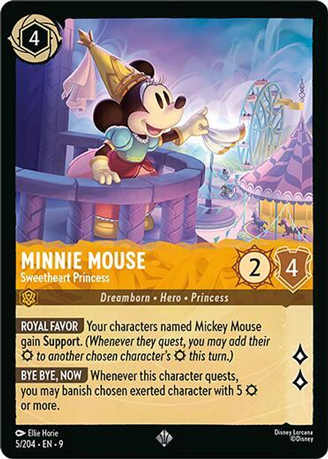 Minnie Mouse - Sweetheart Princess - 32/204 - Super Rare - 9 