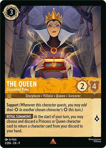 The Queen - Conceited Ruler - 1/204 - Rare - 9  1