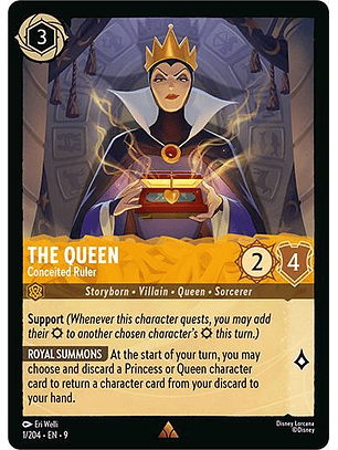 The Queen - Conceited Ruler - 1/204 - Rare - 9 