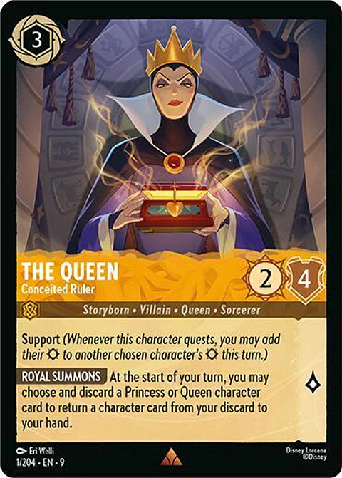 The Queen - Conceited Ruler - 1/204 - Rare - 9 
