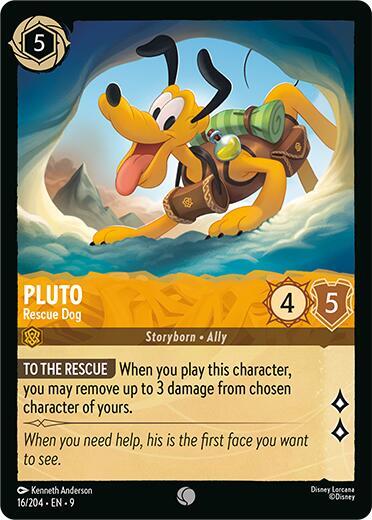 Pluto - Rescue Dog - 16/204 - Common - 9 1