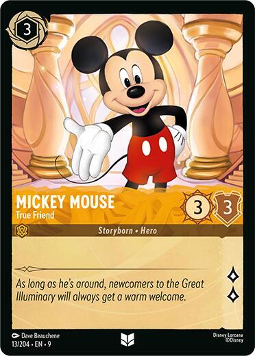 Mickey Mouse - True Friend - 13/204 - Uncommon - 9 1