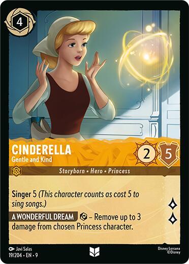 Cinderella - Gentle and Kind - 19/204 - Uncommon - 9 1