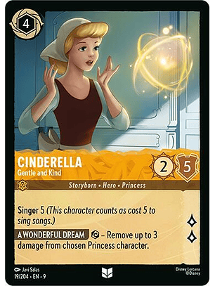 Cinderella - Gentle and Kind - 19/204 - Uncommon - 9